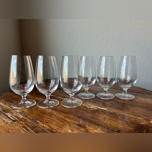 Set of 6. Spiegelau Short Stemmed Crystal glasses